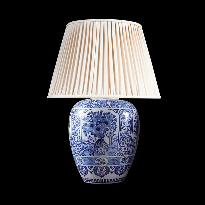 Large Blue and White Delft Table Lamp