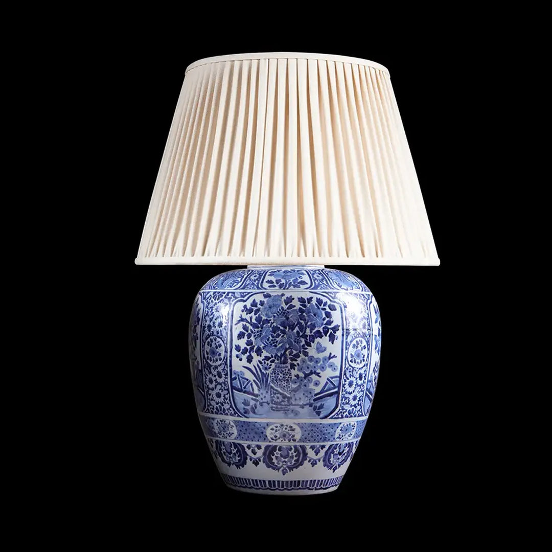 Large Blue and White Delft Table Lamp