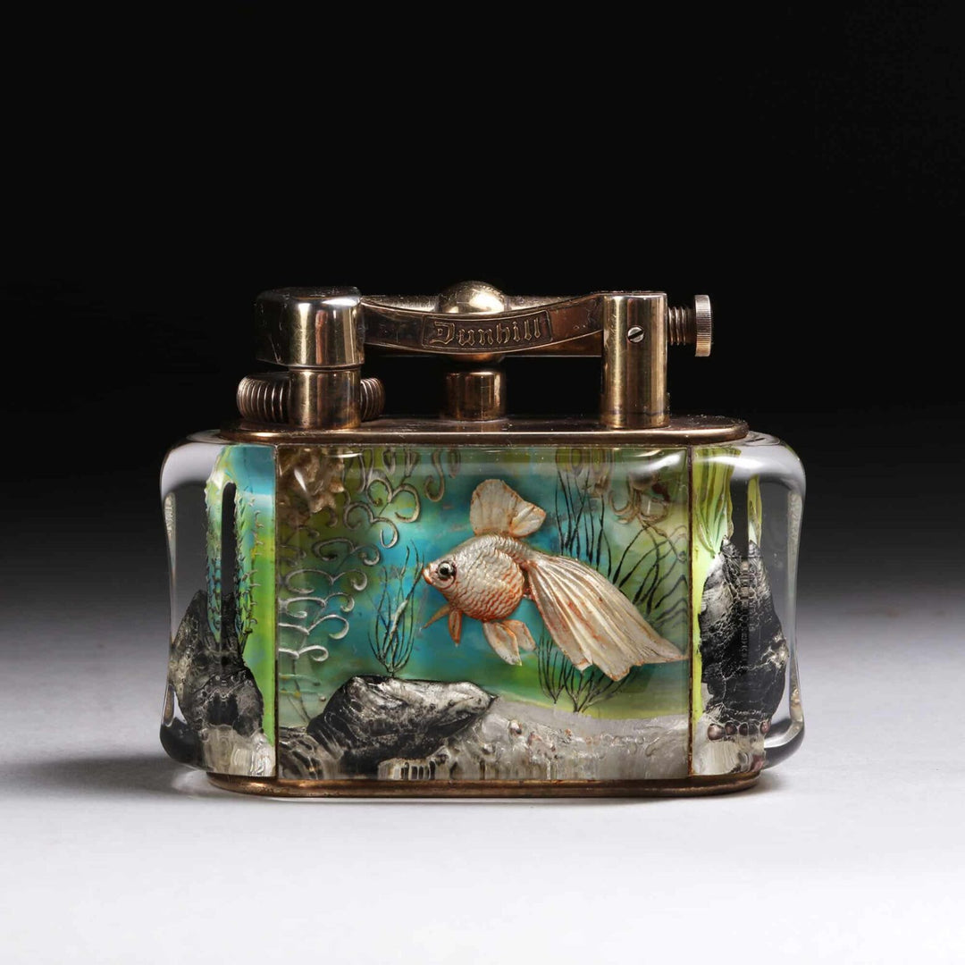 Half Giant Dunhill Aquarium Table Lighter