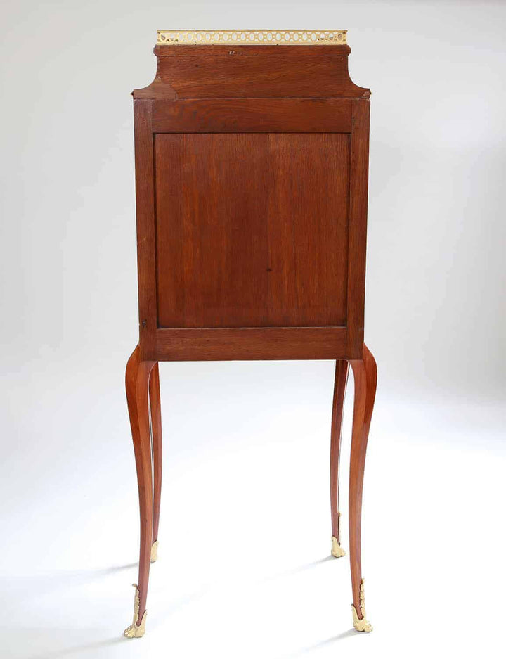 Napoleon III fall front secretaire cabinet with elegant cabriole legs by Nicholas Wells Antiques