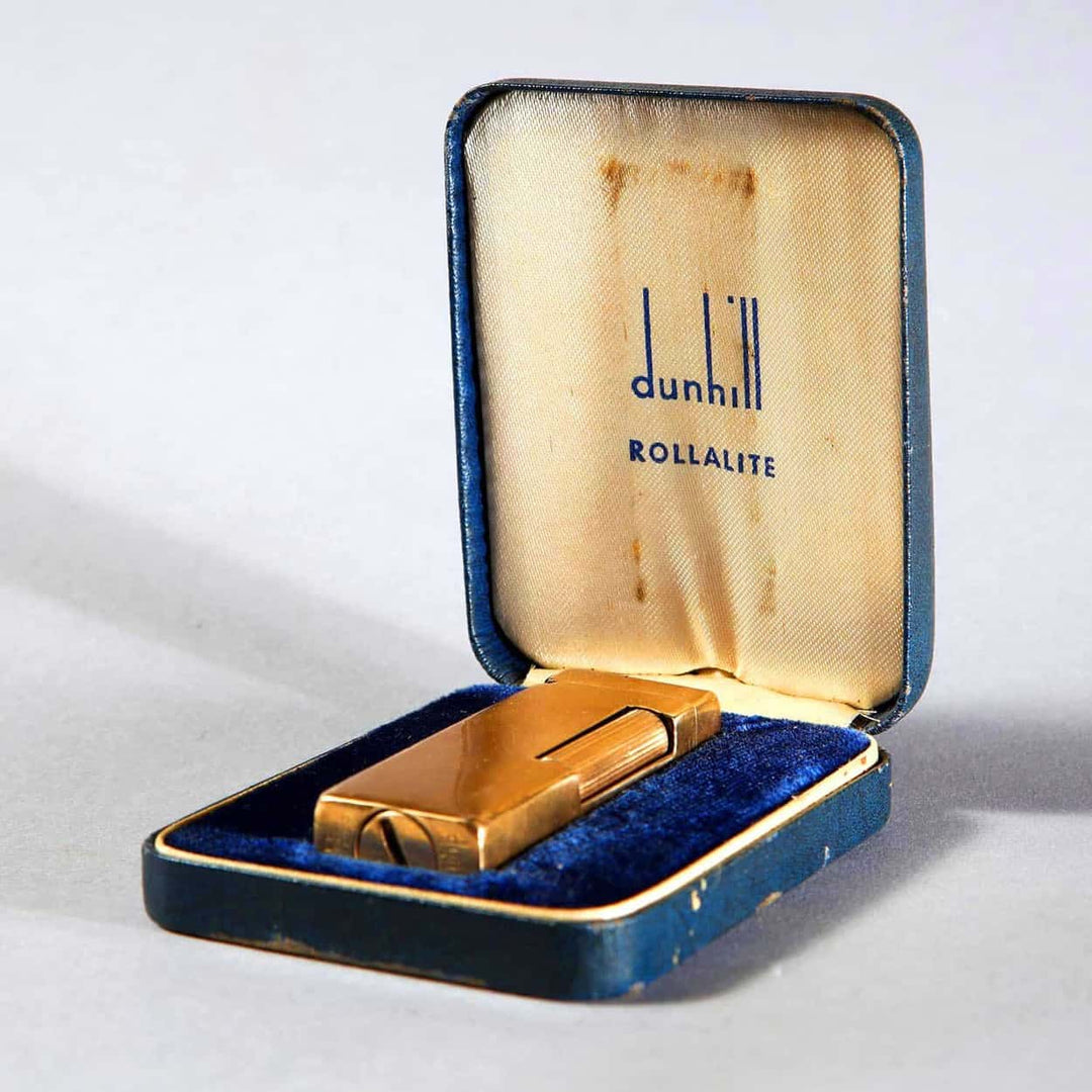Gold 14k Dunhill Rollalite Petrol Lighter 1950's