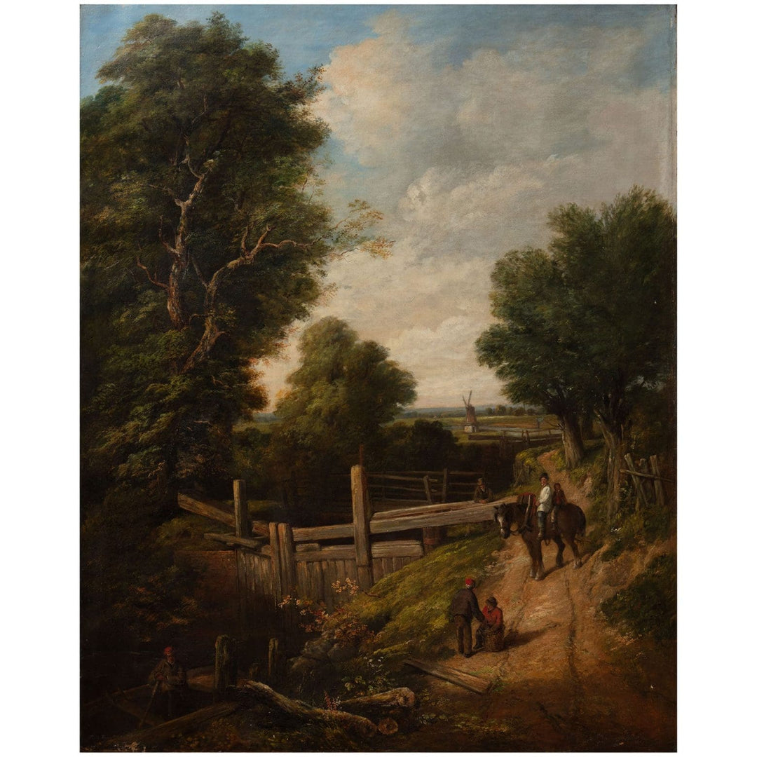 After John Constable, Oil on Canvas, Mid 19th Century, Attributed to Robert Burrows of Ipswich (1810-1883)