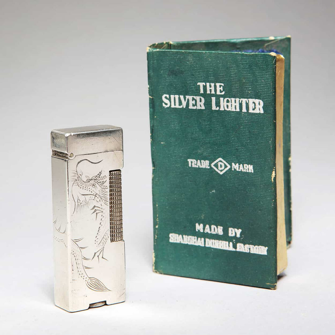 The Silver Lighter - Shanghai Dunhill Factory - Green Book