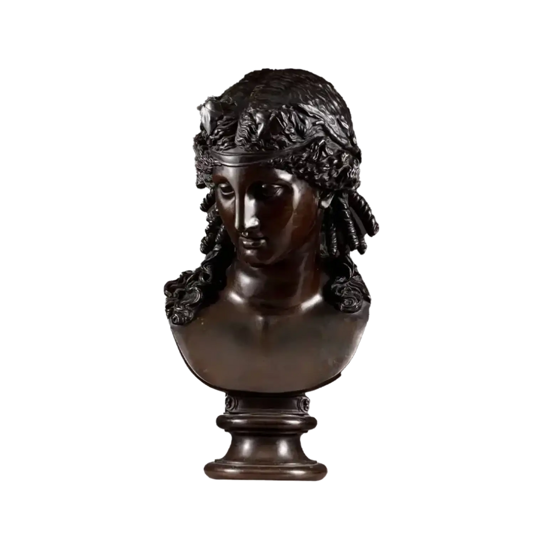 Late 19th Century Bronze Bust of Ariadne ||| F Barbedienne