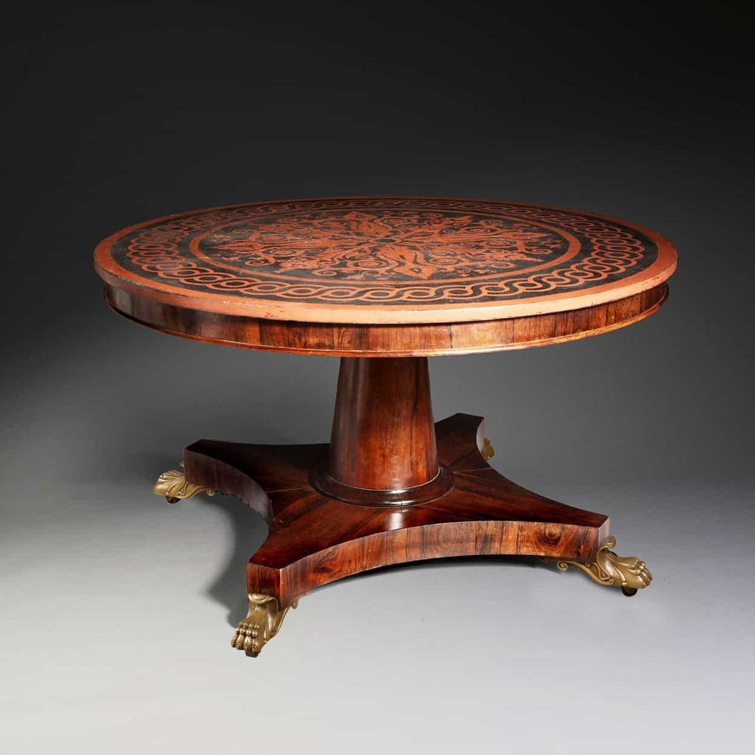 Early 19th Century Rosewood & Slate Centre Table