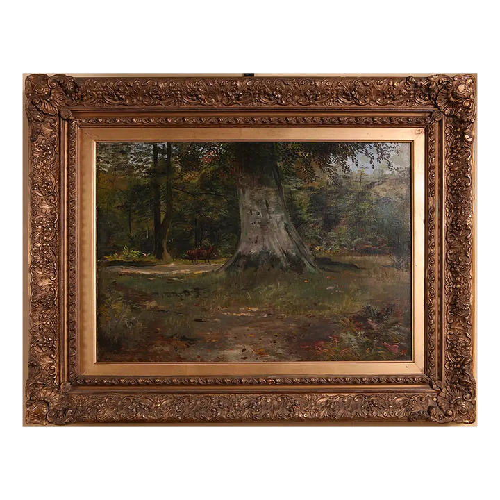 Deer in Woods | Oil on Canvas
