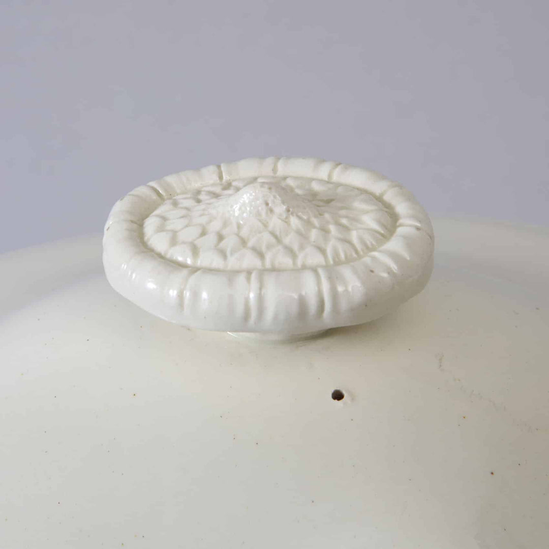 19th Century French Oval Creamware Tureen and Cover