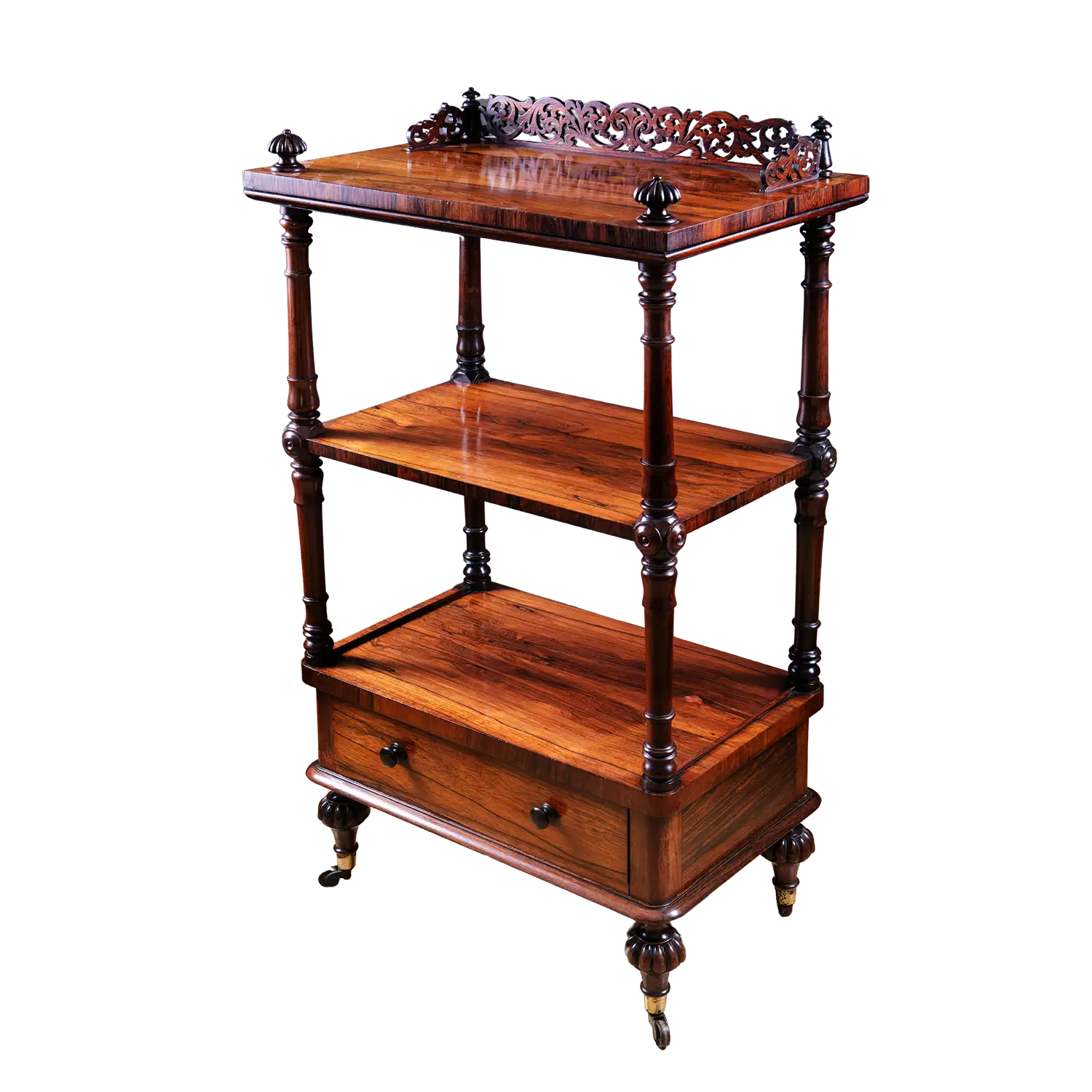 Victorian Rosewood Whatnot Etagere - A Remarkable Discovery Victorian Rosewood Whatnot Etagere - A Remarkable Discovery