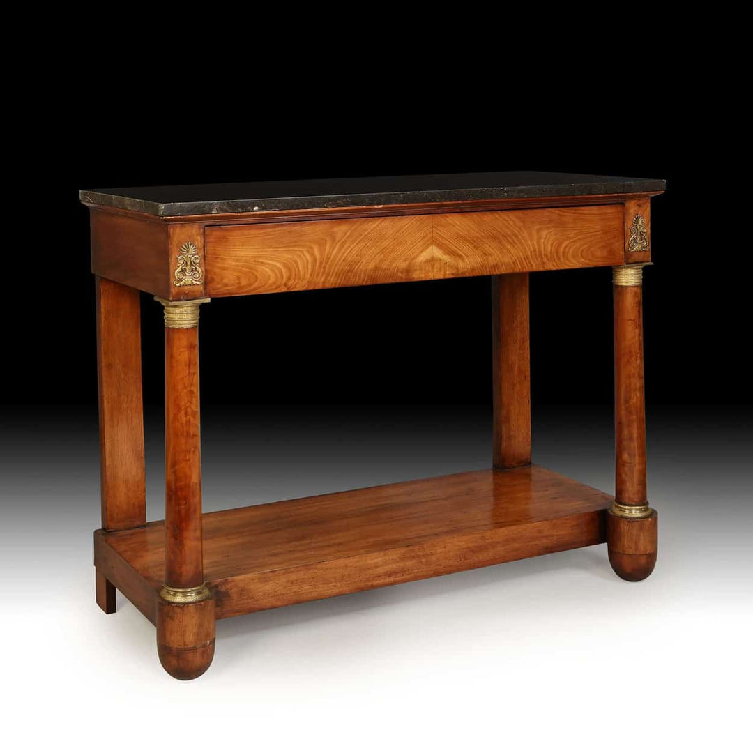 Antique Empire Mahogany Console Table