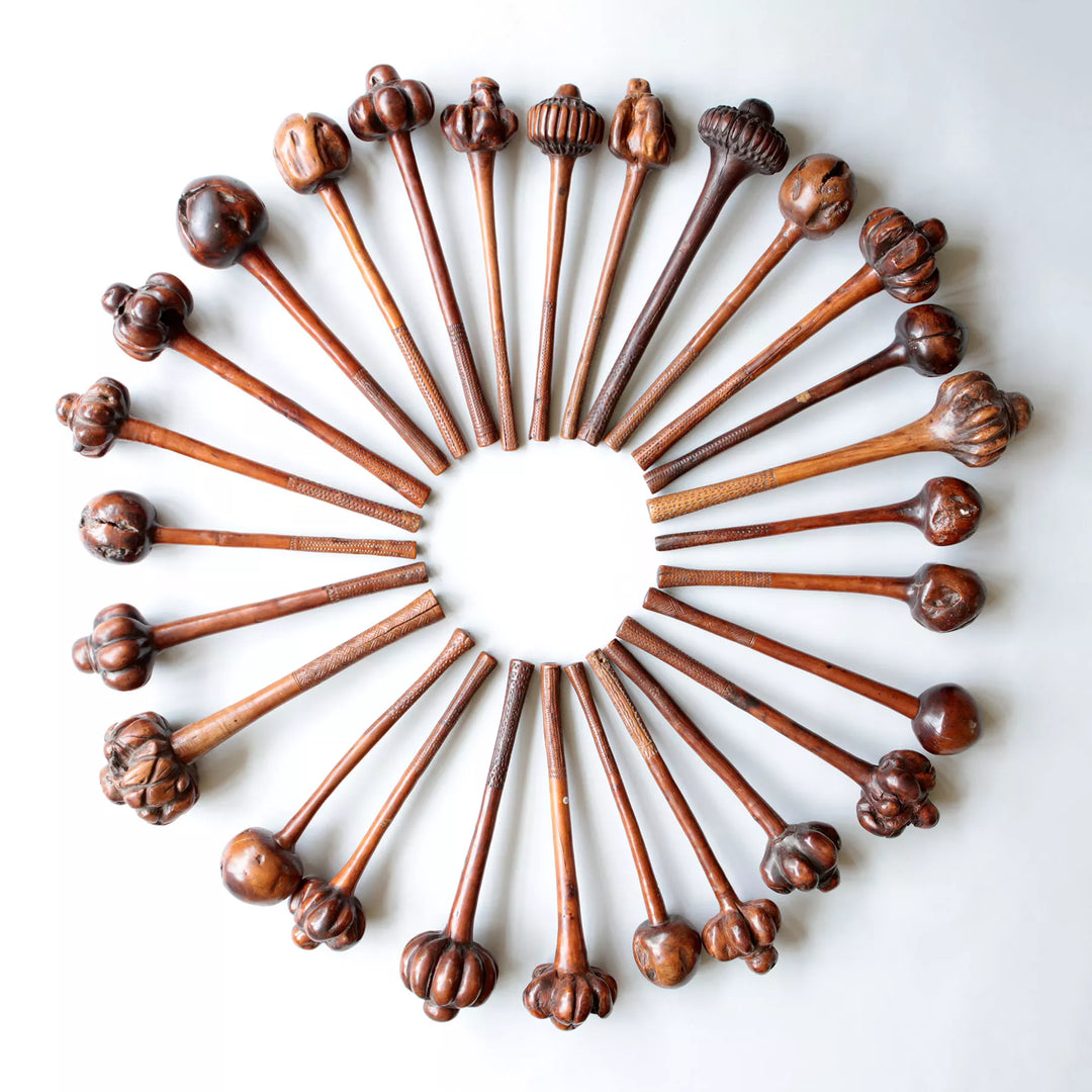 30 Fijian Ula Throwing Clubs | Important Oceanic Collection