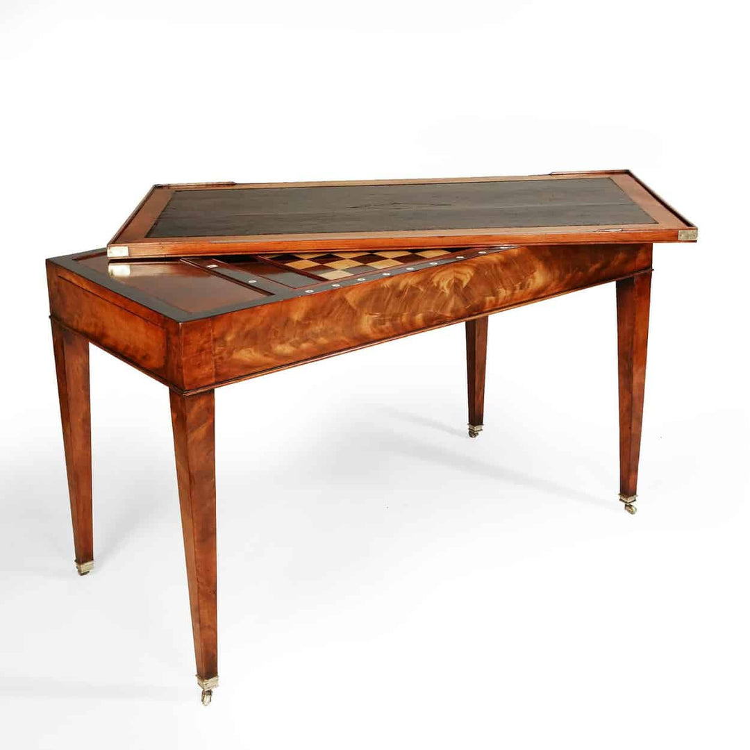 Fine Directoire Mahogany Tric Trac Table