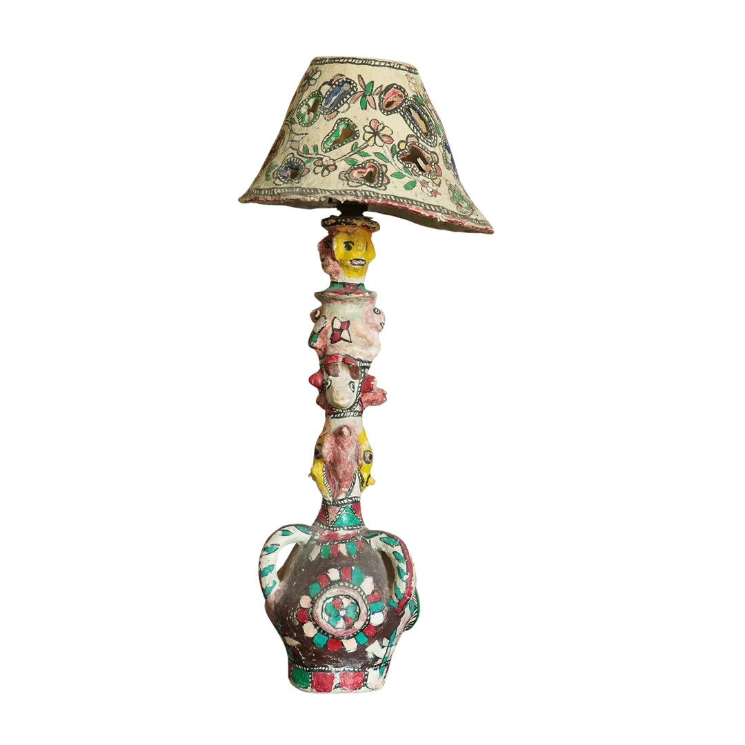 Papier Mache Metamorphosis Table Lamp