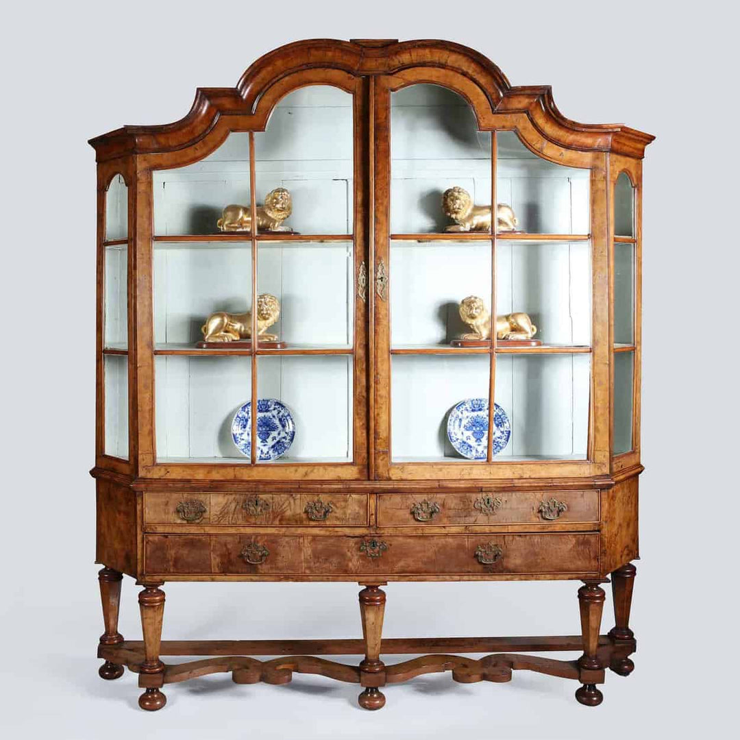 Early 18th Century Dutch Walnut Display Cabinet