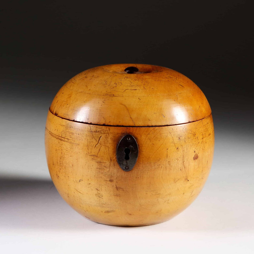 George III Fruitwood Apple Tea Caddy