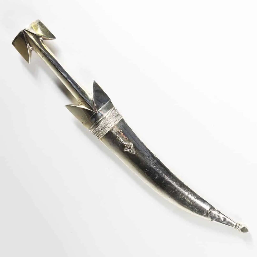 SILVER-PLATED OTTOMAN JAMBIYA