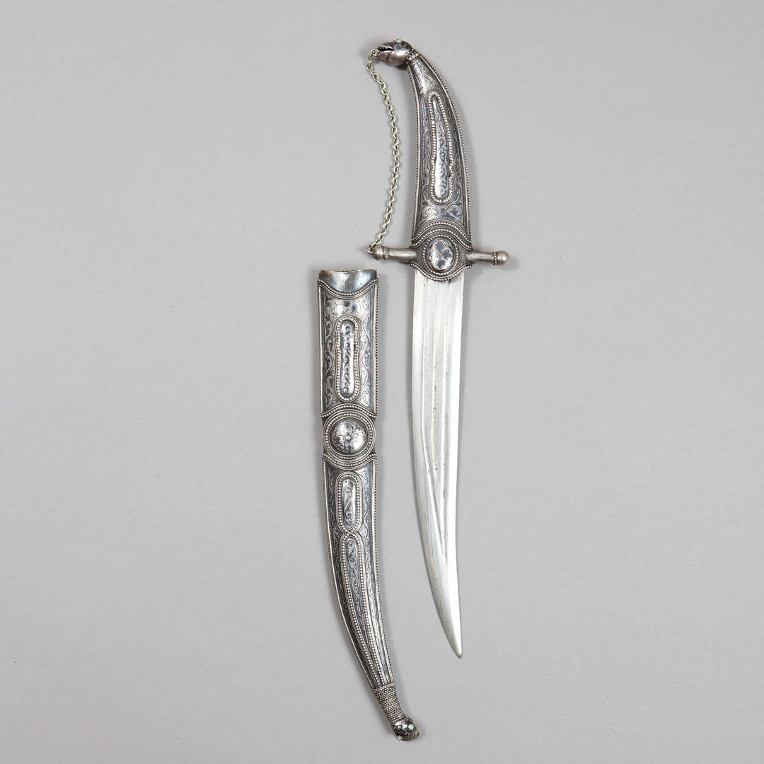 Russian Nielo Silver Dagger ||| Caucasian Weapons
