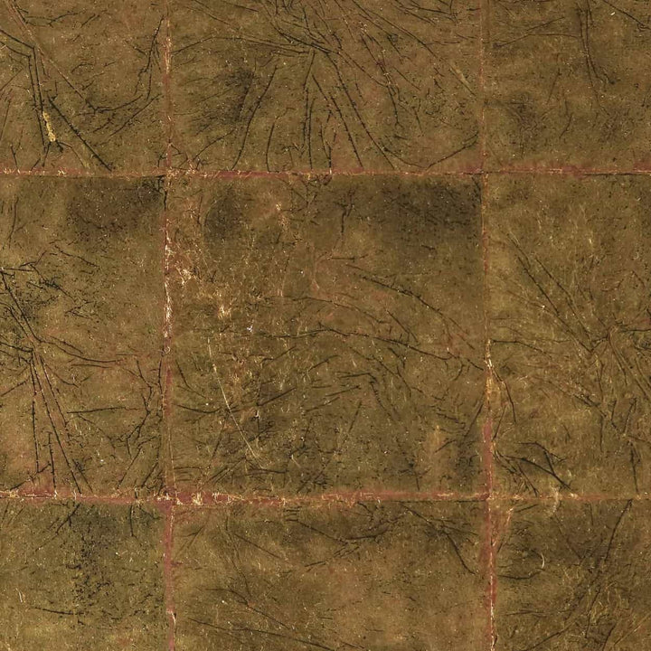 Maison Jansen Pair of Gunmetal End Tables by Guy Lefevre with eglomisé glass tops and gold leaf backs