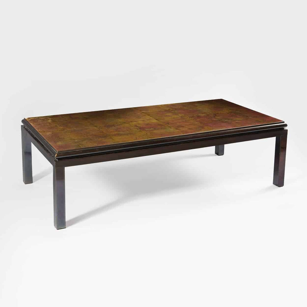 Gun Metal Low Table by Guy Lefevre for Maison Jansen