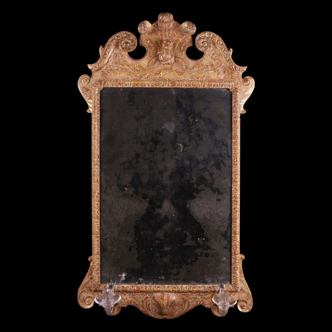 A Queen Anne Gesso Mirror 110x64cm