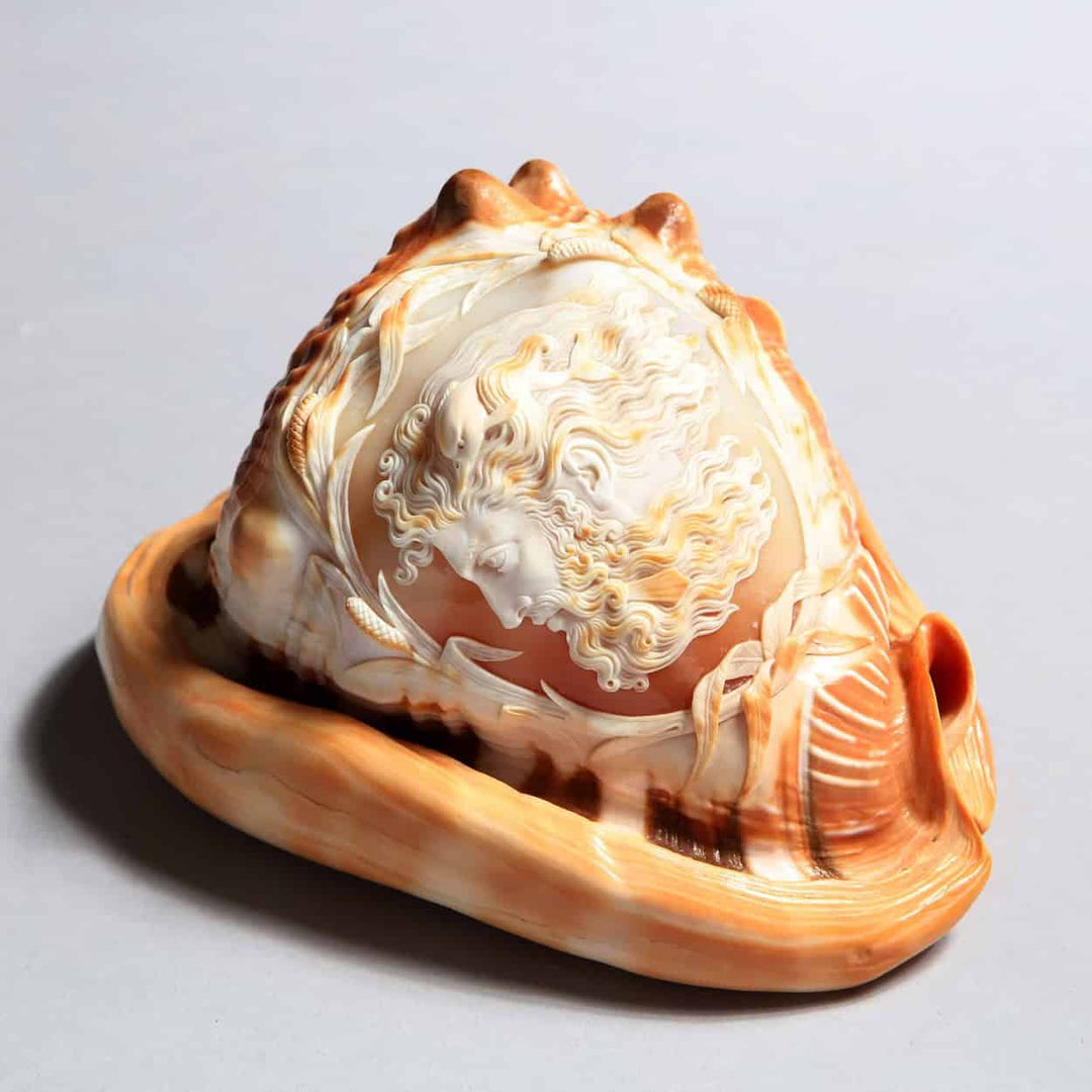 Saulini Studios Double Cameo Oceanus - Romulus & Remus c.1850
