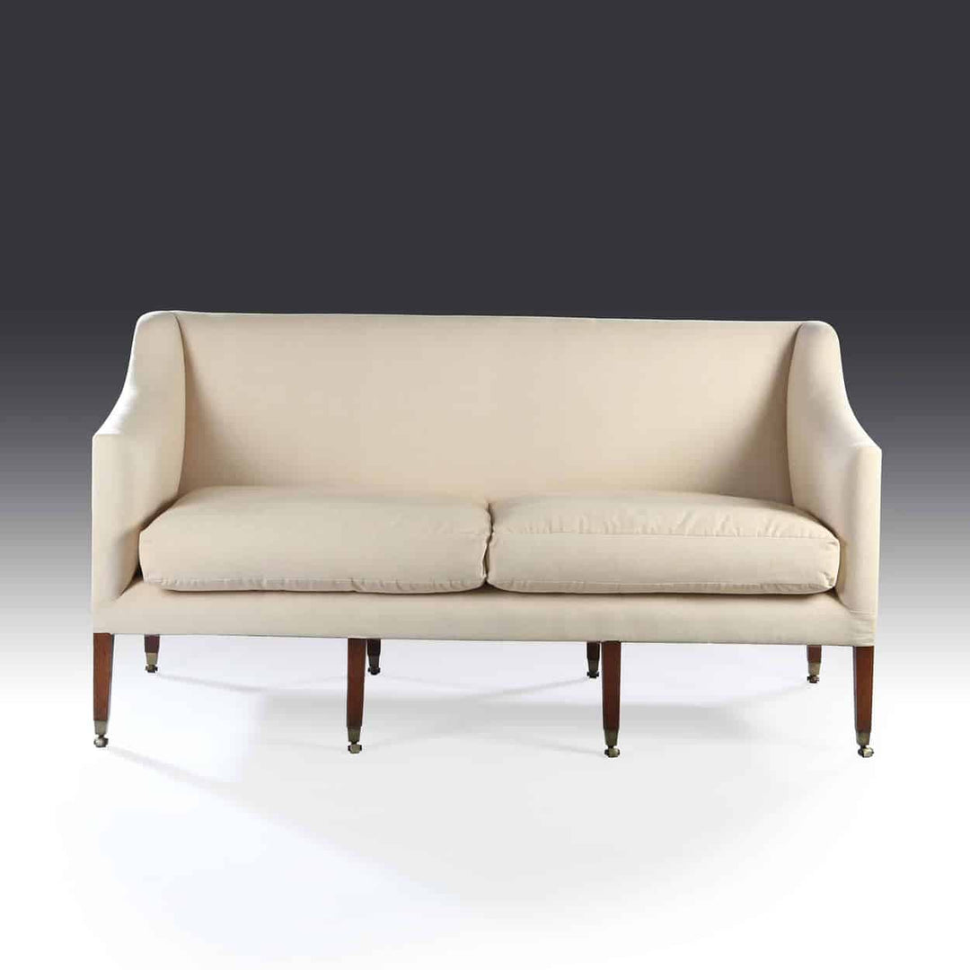 George III Flat Back Mahogany Sofa