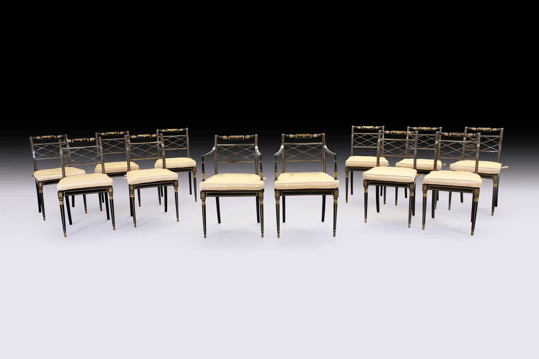 Egyptian Revival Dining Chairs - Manner of Thomas Hope