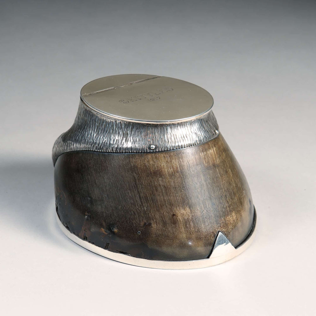 Silver Mounted Horse Hoof Inkwell - SKITTLES 1917