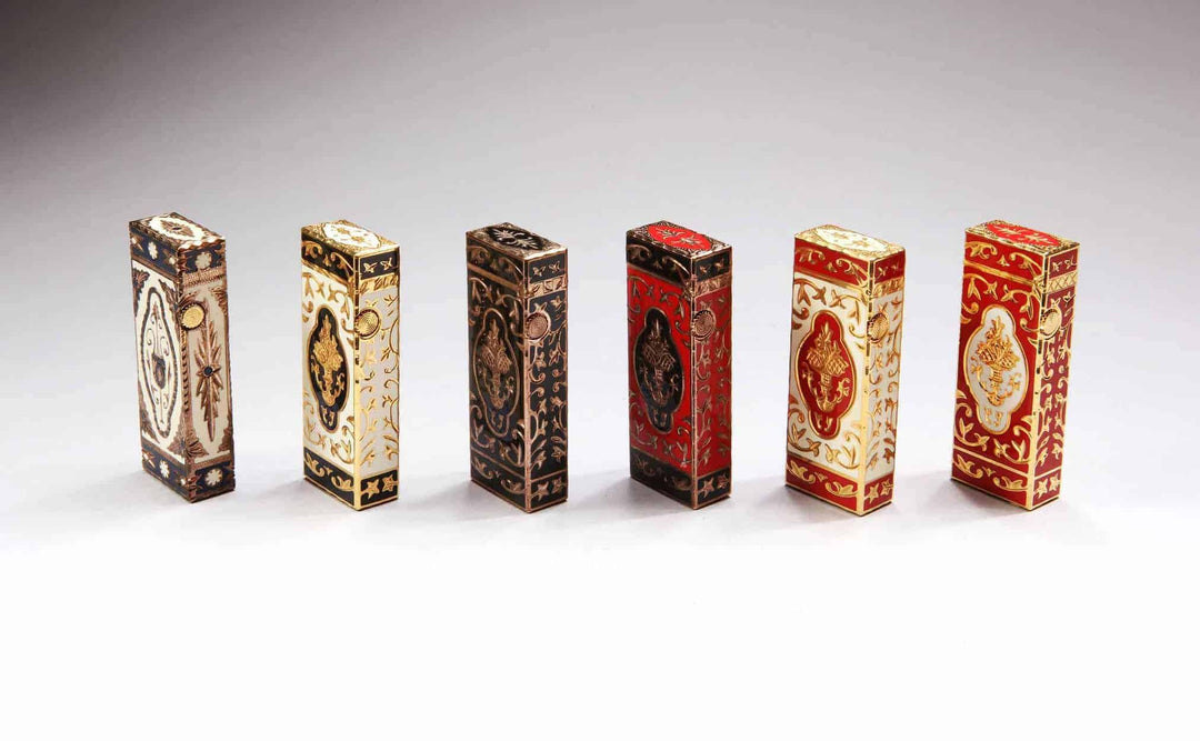 Rare Collection of Six Dunhill Gold Rollagas Lighters