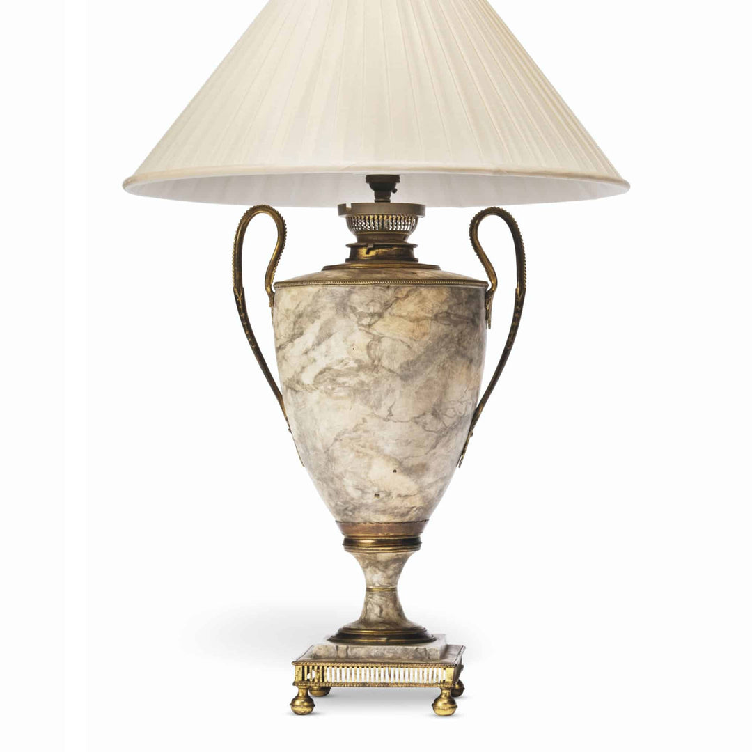 Marbelised-Tole Table Lamp