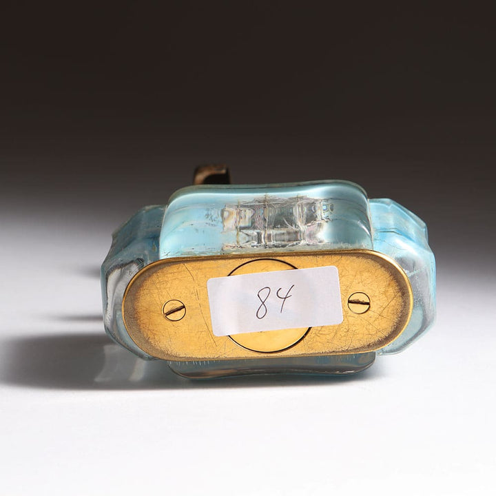 Rare Dunhill Aquarium Ship Lighter HMS Royal William with gold-plated base and lucite details by Collection JA10