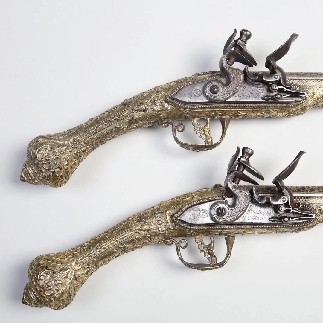 A FINE PAIR OF BALKAN FLINTLOCK PISTOLS