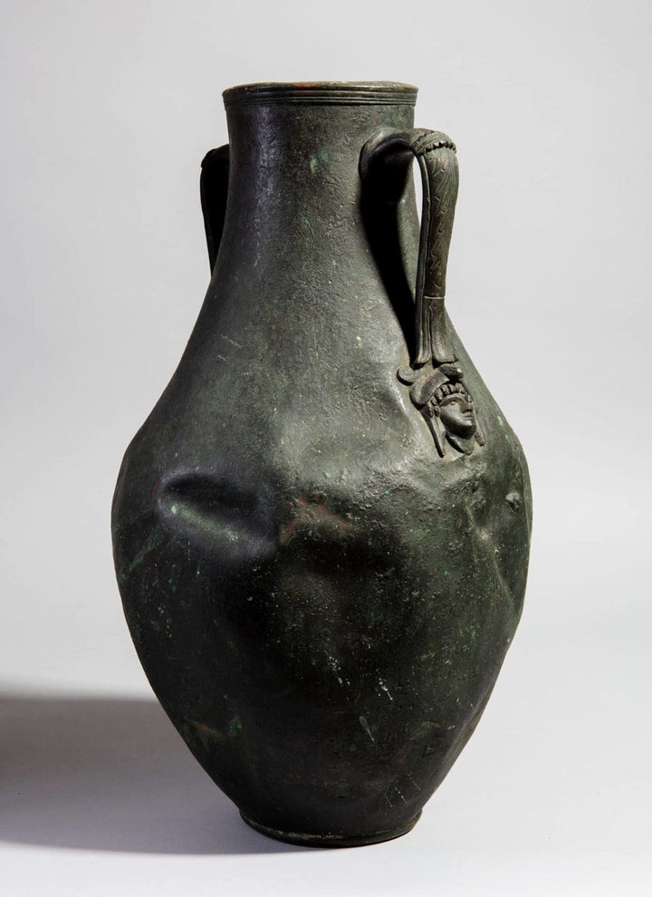 Grand Tour Neapolitan bronze vase, circa 1900, with antique amphora design by Collection TH20.