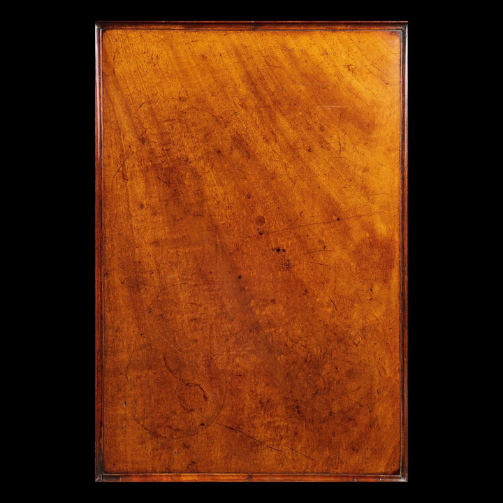 A George III mahogany silver table top showing fine grain and rich antique finish circa 1765 England