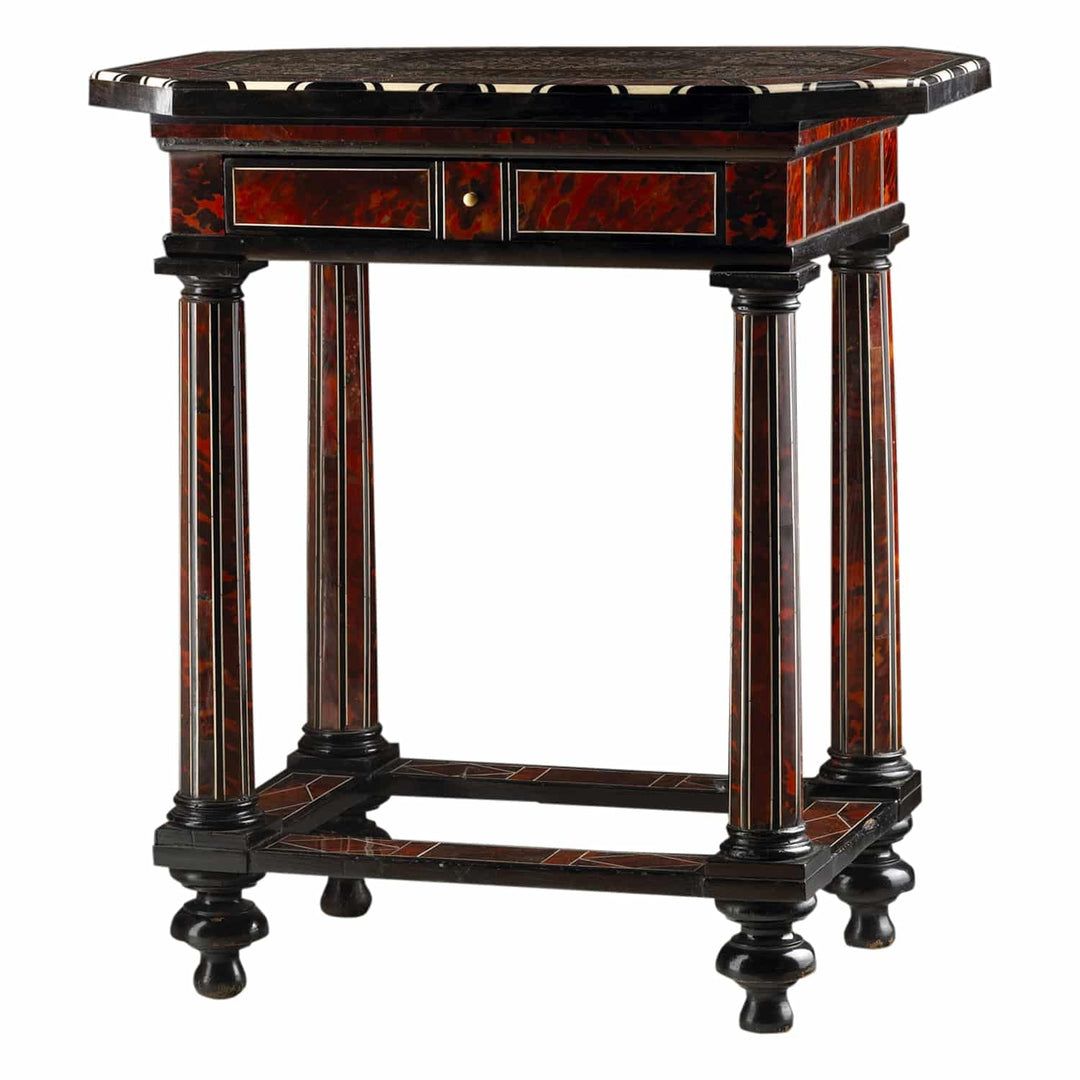 Important 17th Century Tortoiseshell Table ||| Attributed Forschoudt of Antwerp