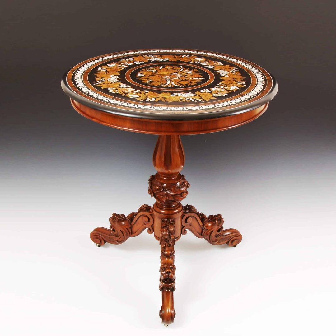 Falcini Brothers Florentine Marquetry Centre Table