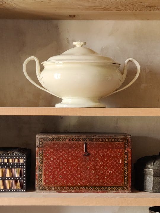 19th Century French Oval Creamware Tureen and Cover