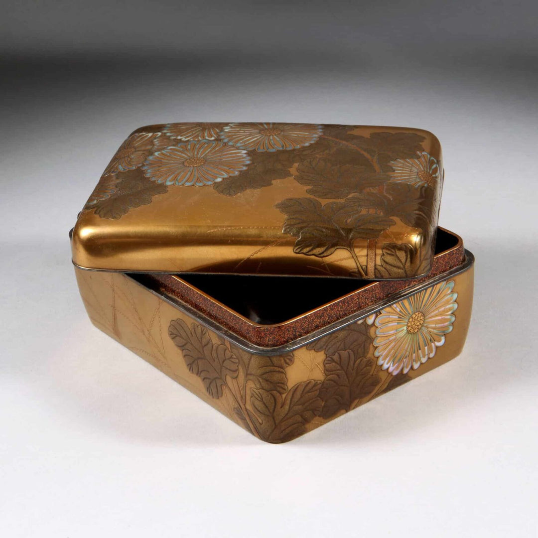 Japanese Mother of pearl Inlaid lacquer box
