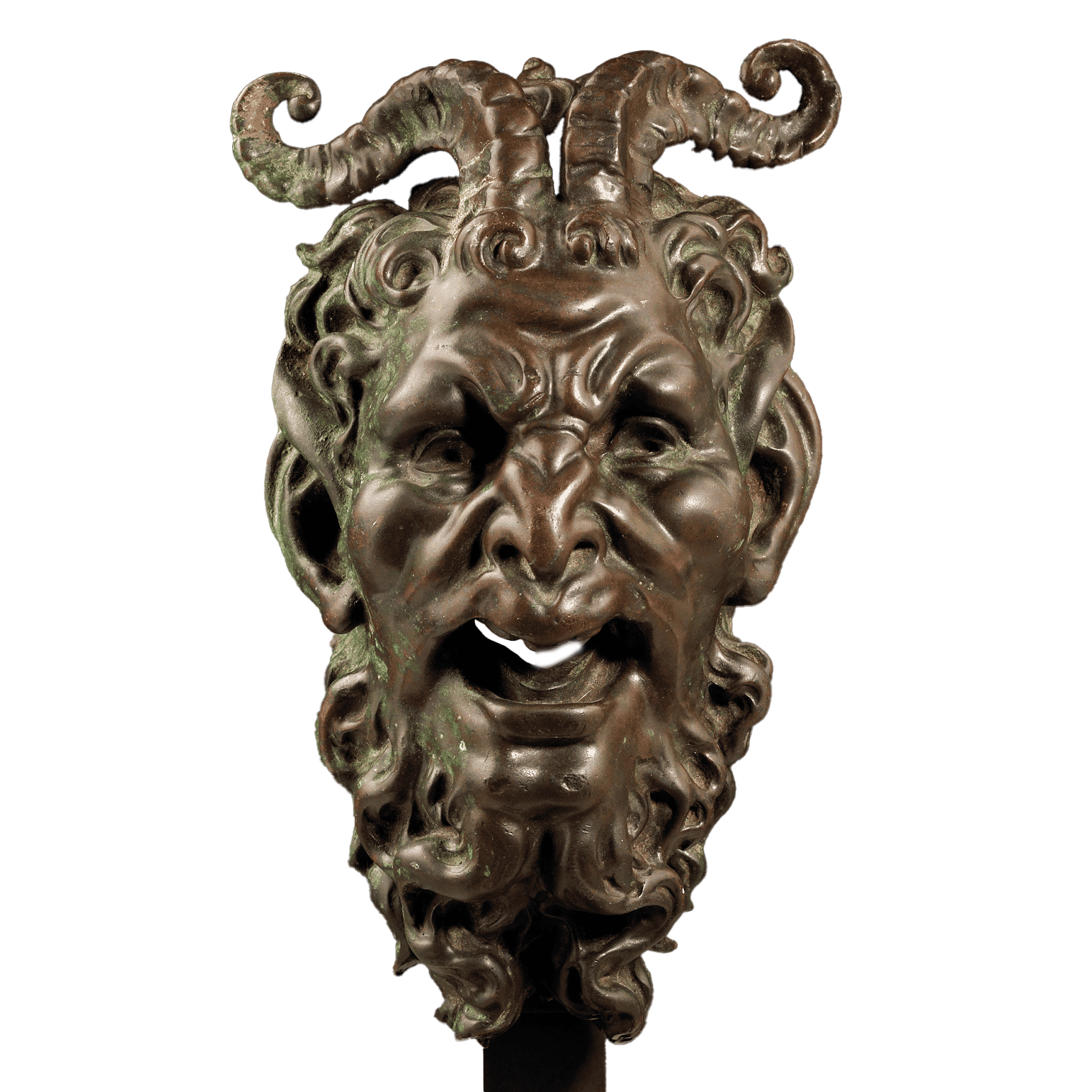 Bronze Mask of a Satyr Fountain Head - Discovery – Nicholas Wells