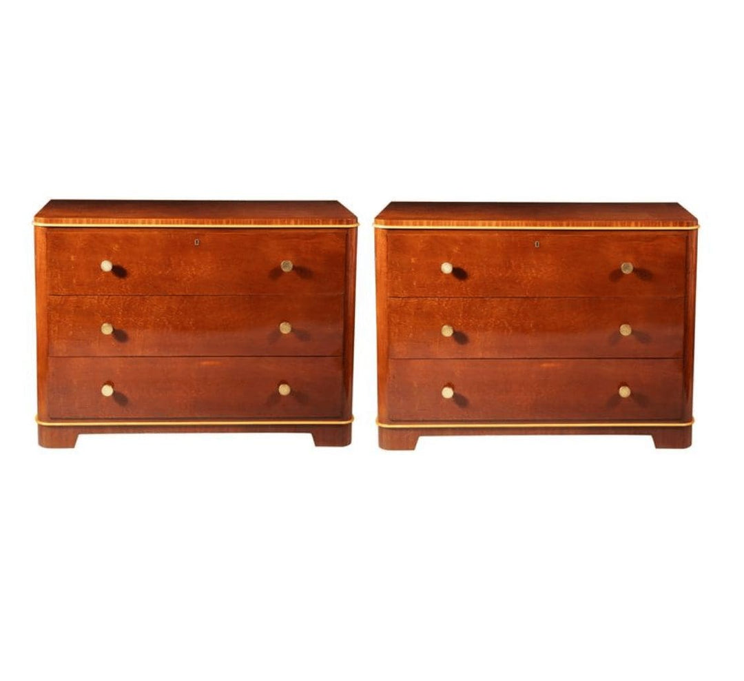 Pair of Art Deco Commodes by DE COENE FRERES