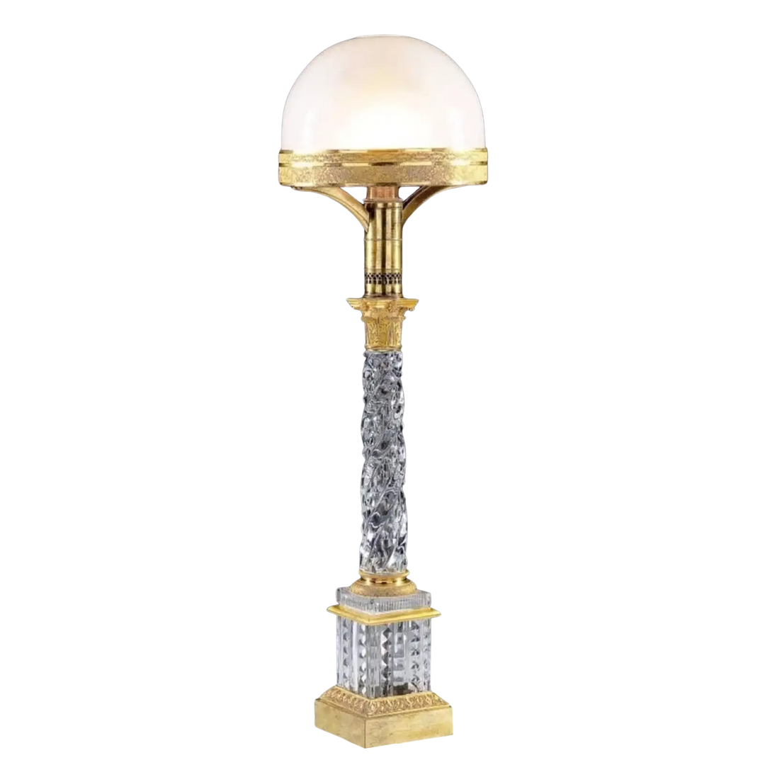 Baccarat Cut Glass Column Lamp | Early 19th Century
