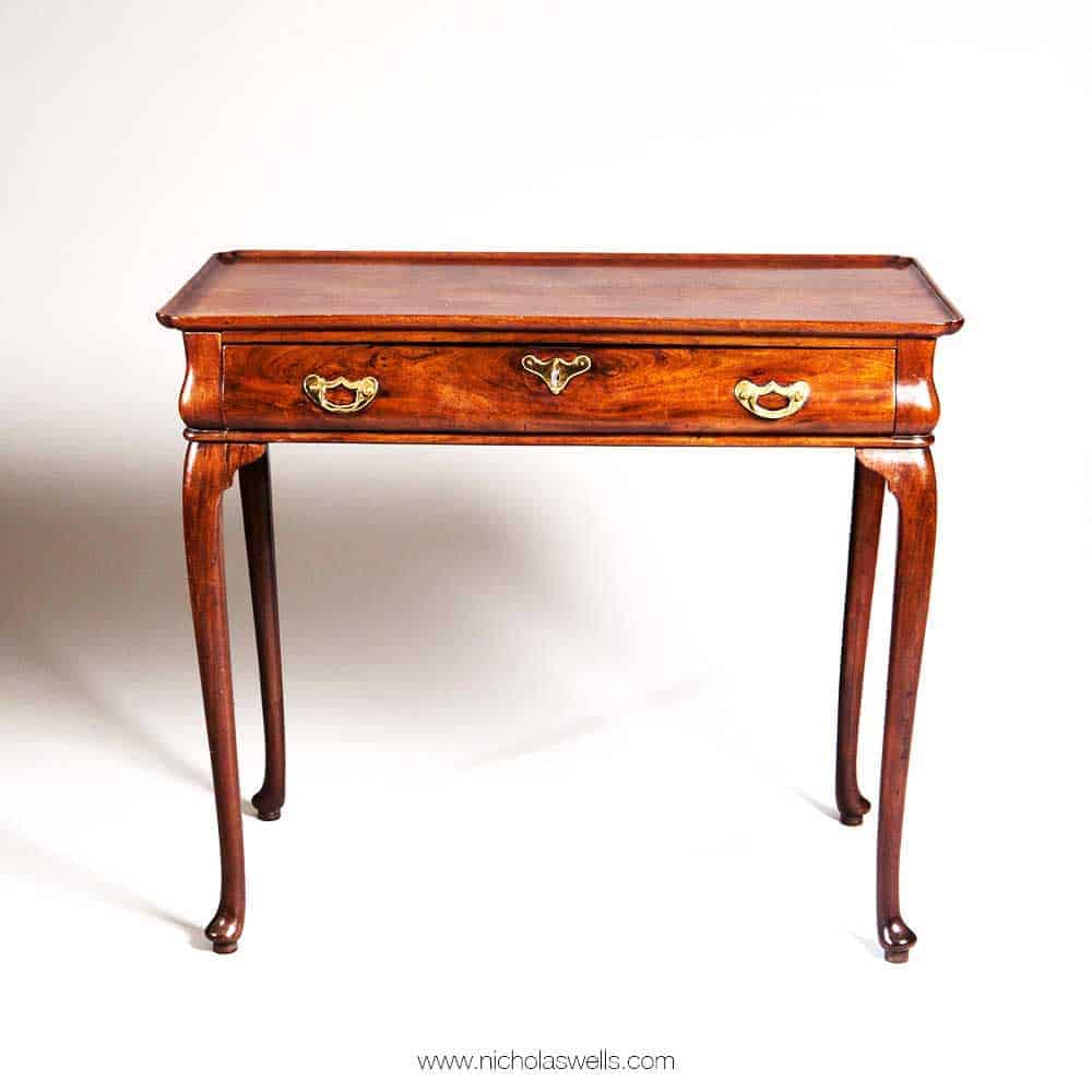 Very Rare Mid 18th Century Rosewood Silver Table