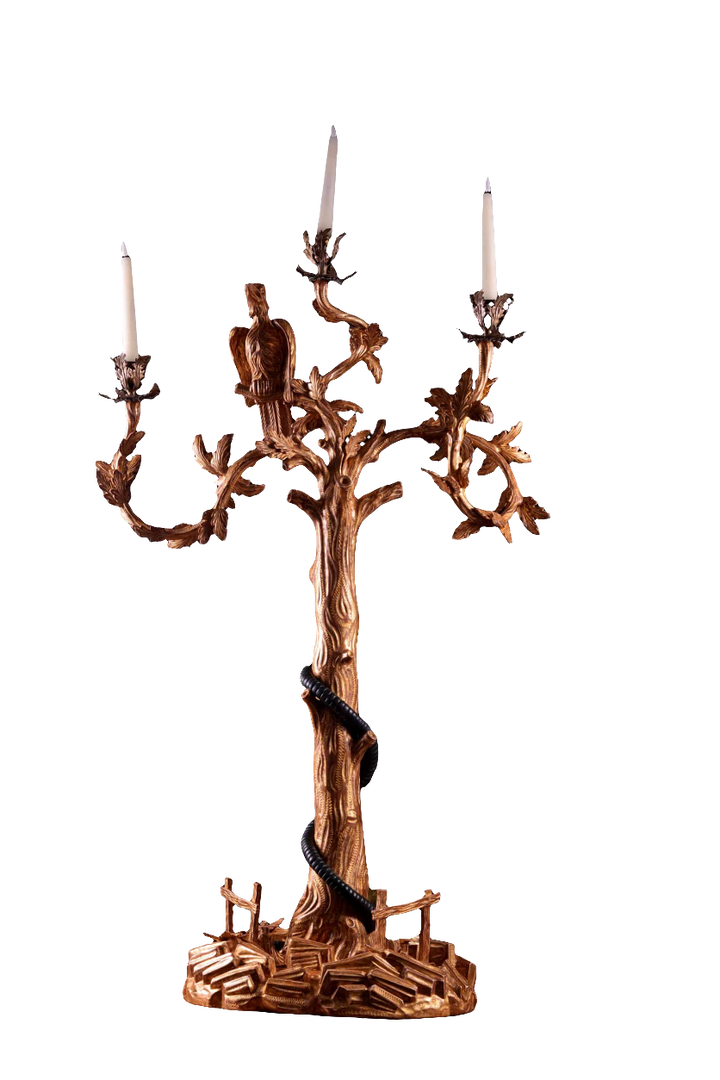 Chippendale Candelabra Centrepiece – The Fable of the Crow and Snake