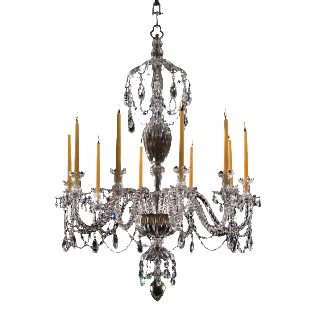 Lead Crystal Cut Glass Chandelier