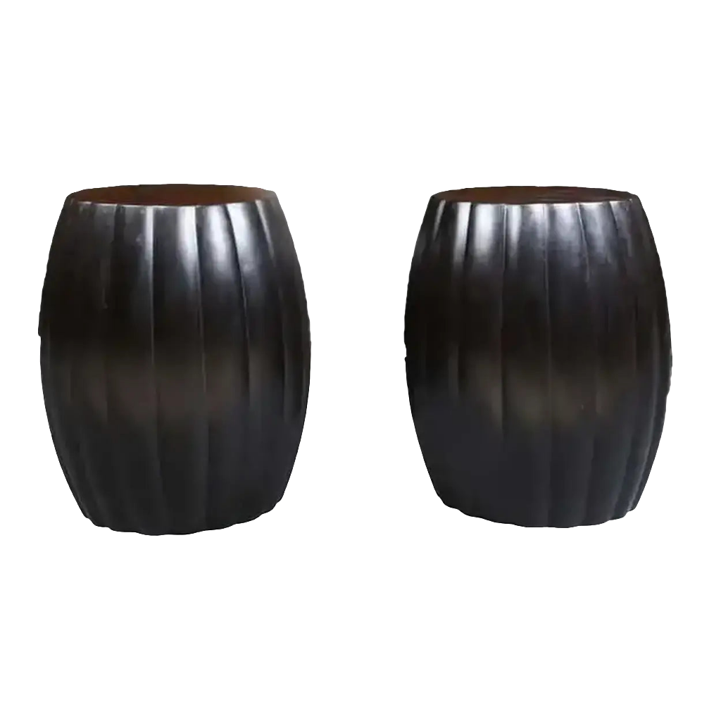Ebony Stools Available in Pairs