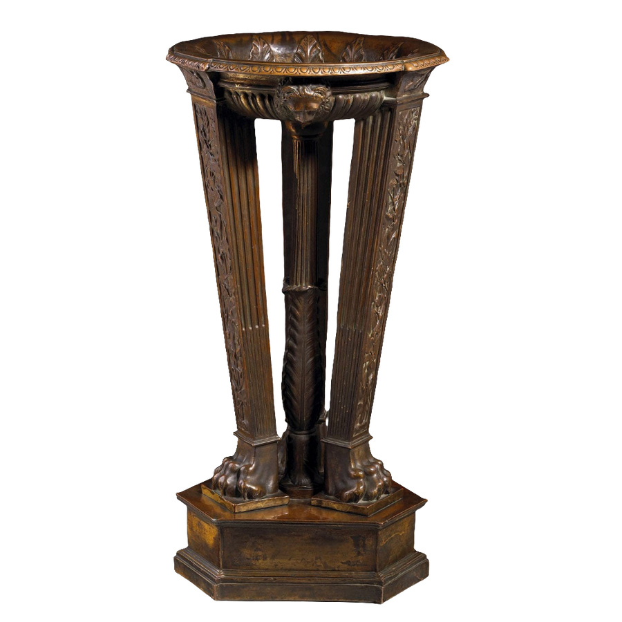 19th century electrotype Athenienne with classical motifs on paw feet base by Nicholas Wells Antiques