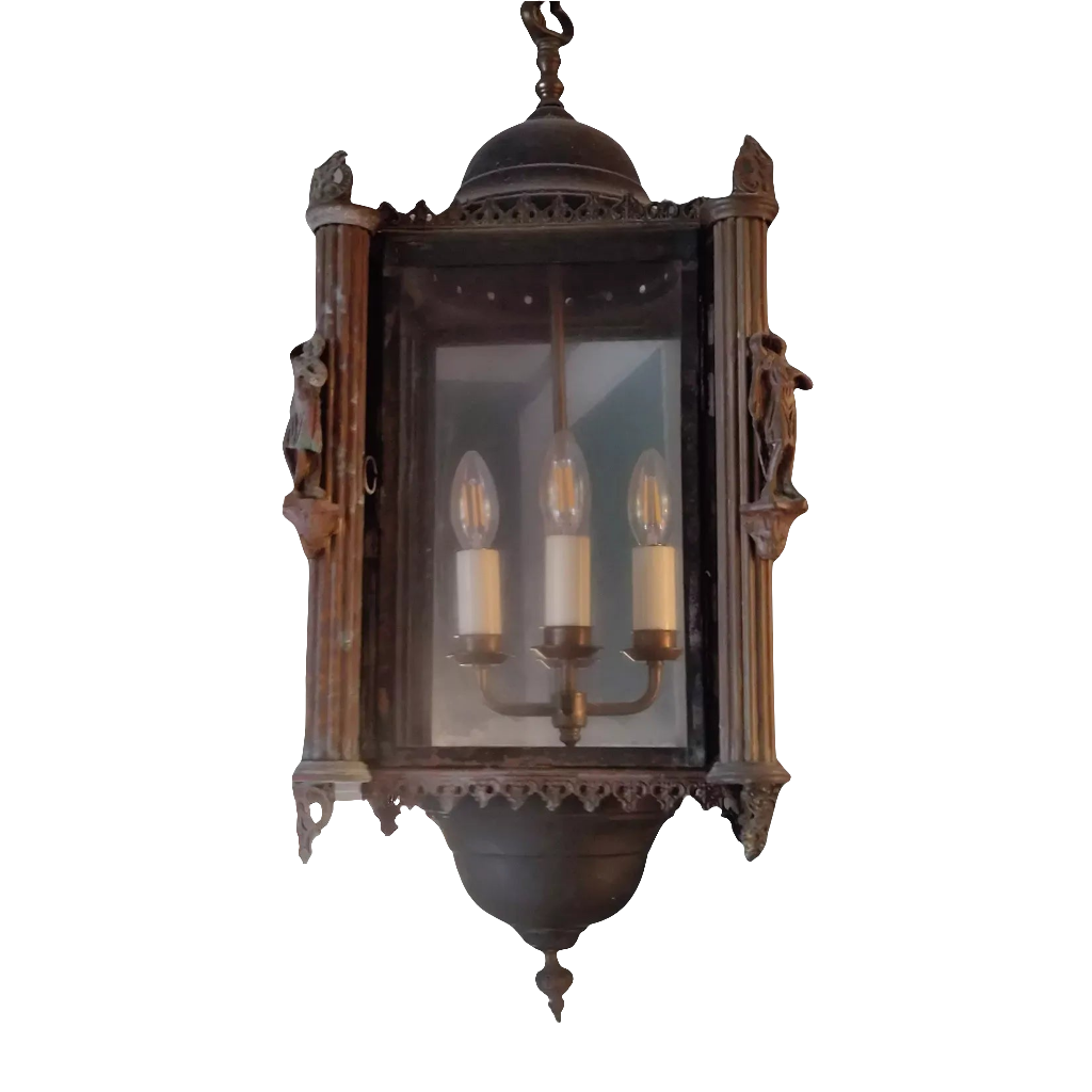 19th Century Gothic Tole Lantern