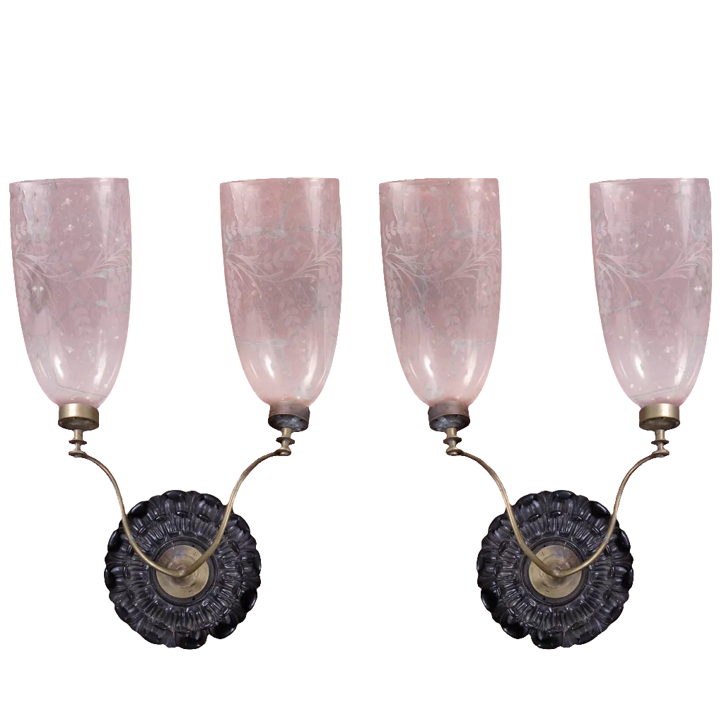 Set of 4 Anglo Indian Wall Lights