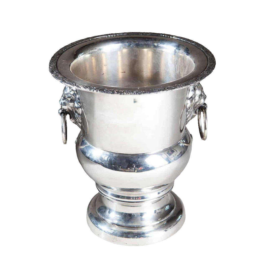 Vintage Silver Plated Campagna Form Wine Cooler