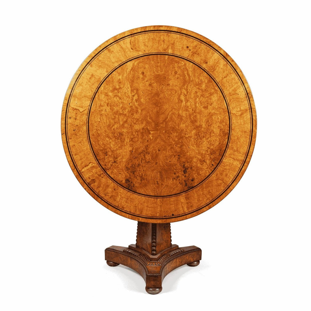 Regency Pollard Oak Centre Table In The Manner Of George Bullock