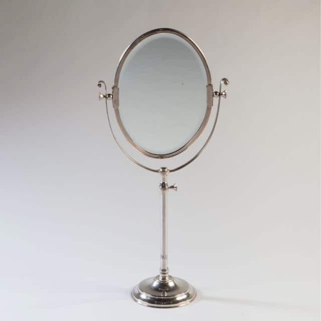 Edwardian Silver Plated Large Scale Dressing Mirror